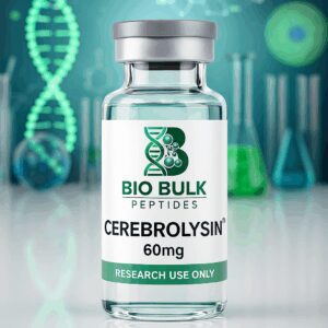 Vial of Cerebrolysin peptide supplement by Bio Bulk Peptides.