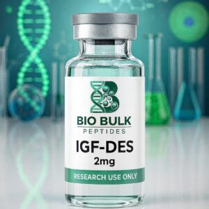 Vial of IGF-DES peptide for research use, 2mg.